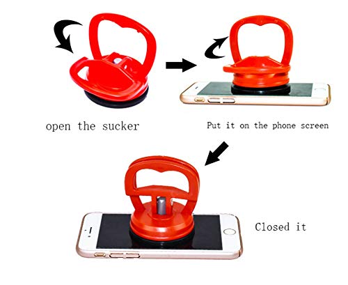 Screen Repair Tool 9-Piece Set, Heavy-Duty Suction Cup, pry Tool, Suitable for iPhone, iPad, iMac, MacBook, Tablet, Laptop, Samsung and Other LCD Screen Opening Tools 9 in 1