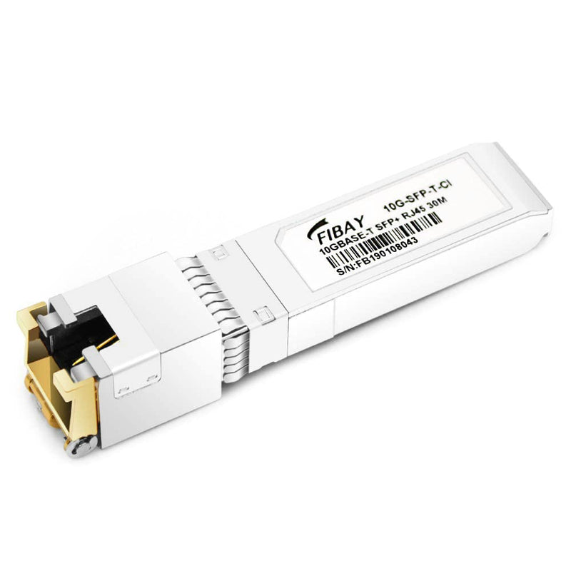 10G SFP+ RJ45 10GBase-T SFP+ to RJ45 Copper 30m Cat6a/7 Mini-GBIC Transceiver Module for Cisco SFP-10G-T-S Finisar Netgear TP-Link D-Link QNAP Supermicro 10GBASE-T: 30m
