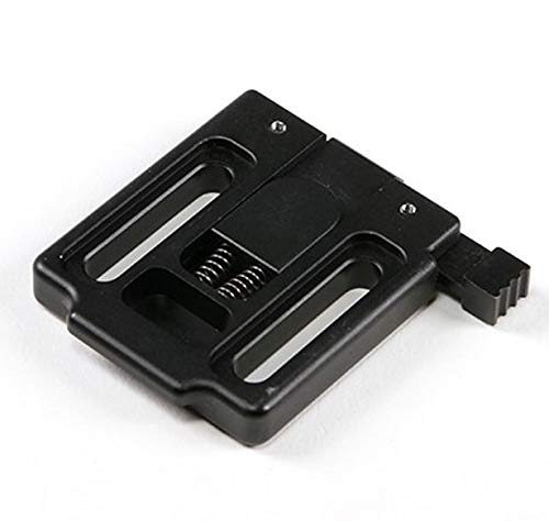 [AUSTRALIA] - CNC Machined Universal Mount Plate Camera / Light Bracket for NVG Helmet Shroud (Black) Black 