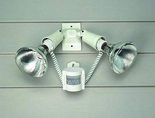 Xodus Innovations HS3111D Light Socket to Add-on Second Light Bulb for Motion Detector, White