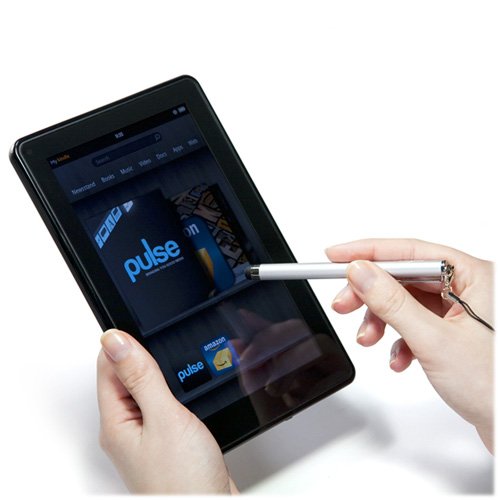 Stylus Pen for iPad 2 (Stylus Pen by BoxWave) - Capacitive Stylus, Rubber Tip Capacitive Stylus Pen for iPad 2, Apple iPad 2 - Lunar Blue