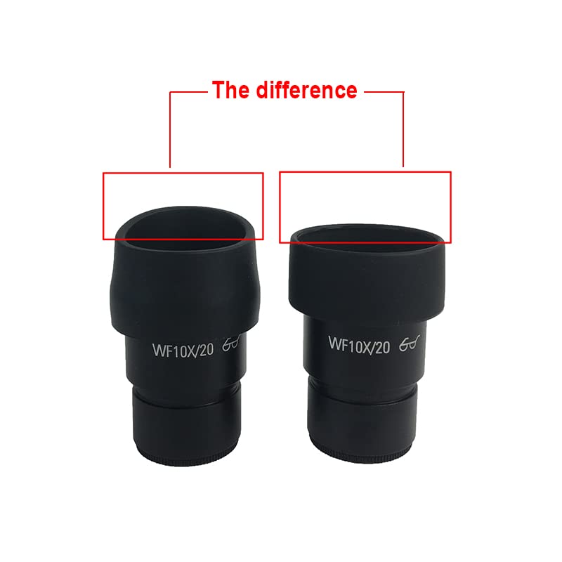 [AUSTRALIA] - 2 Sets Microscope Eyepiece Cover + Eyepiece Dust Free Cover, Rubber Eyepiece Plastic Eyepiece Cover for Stereo Microscope Binocular Trinocular HDMI HD Soldering Lab Repair Lens Digital Camera 