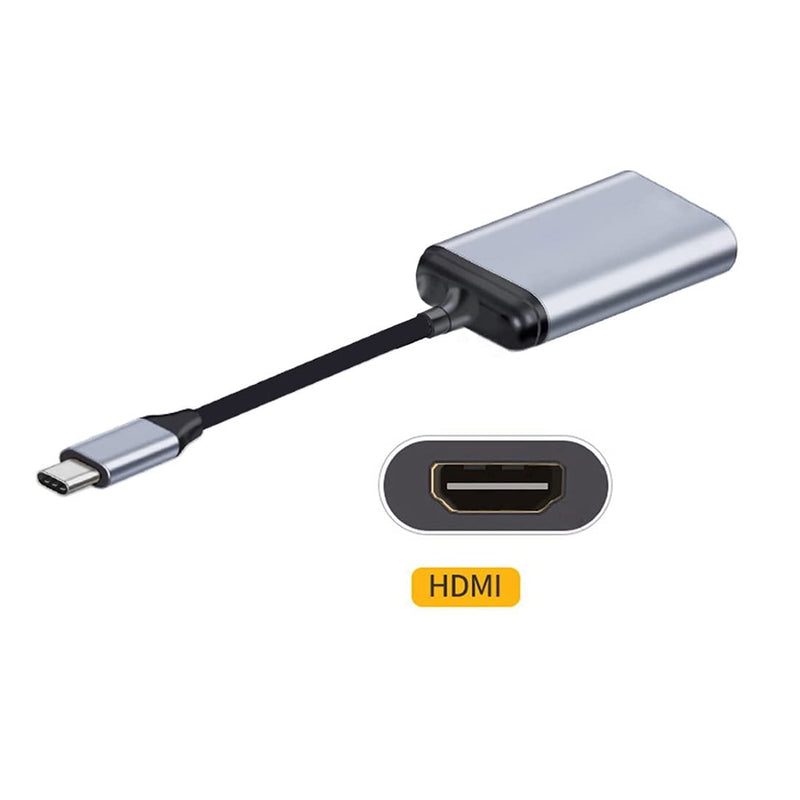ChenYang CY HDTV Adapter 4K 60hz 1080P USB-C Type C Male to HDMI Female Cable for Tablet & Phone & Laptop HDMI Grey