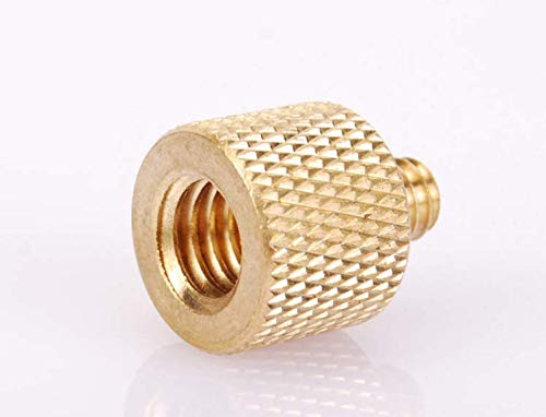 Donuts 3/8 Female to 1/4 Male Screw Adapter Tripod Thread Mount Adapter Accessories for Tripod Microphone Holder Camera 2 Pack