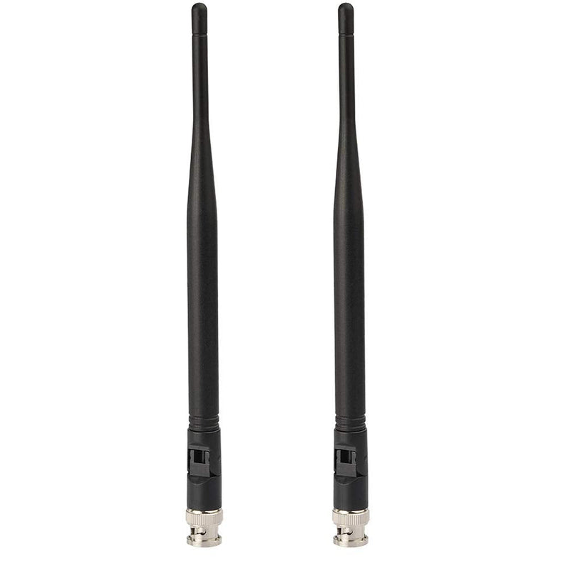 Eightwood UHF 400MHz-900MHz Antenna BNC Male Antennae 2-Pack for Ham Radio Alinco Icom Uniden Scanner Handheld Amateur Receiver
