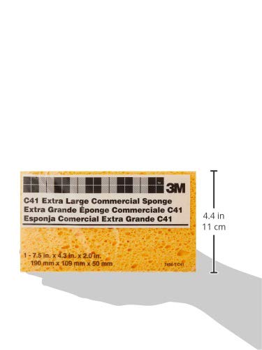 3M Extra Large Commercial Sponges C41 7456-T, 7-1/2" x 4-3/8" x 2-1/16"