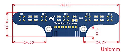 Tracking Module/Tracker Sensor, Infrared Line Tracking for Robot / 5-ch ITR20001/T Infrared Detector