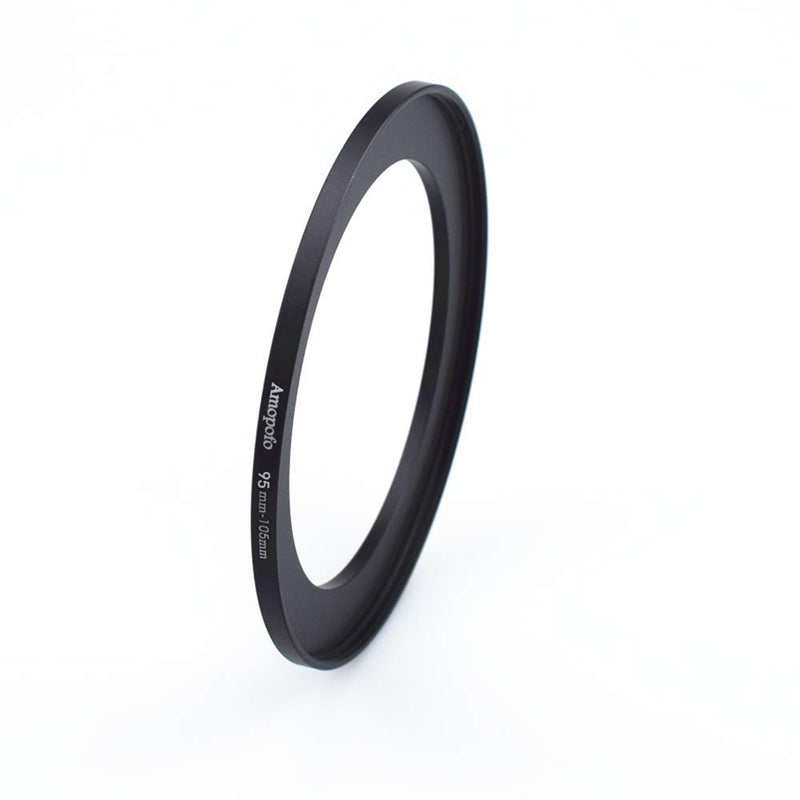 95mm-105mm Metal Ring/95mm to 105mm Step Up Ring for Filters,Made of CNC Machined with Matte Black Electroplated Finish,Compatible with All 95mm Camera Lenses & 105mm Accessories 95 to 105mm Step Up Ring Adapter