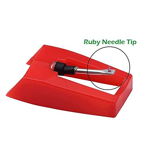 Lahviuu 2 Pieces Record Player Needle with 1 Cartridge,Turntable Needles Record Player Stylus Technics Turntable,for Vinyl Record Player Phonograph