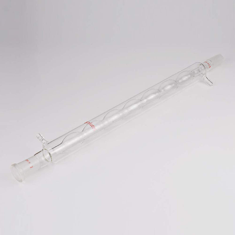StonyLab Borosilicate Glass Allihn Condenser with 24/40 Joint 400mm Jacket Length Lab Glass Condenser 400 mm