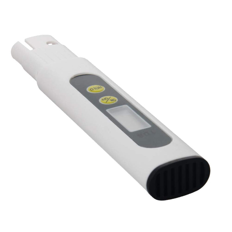 Bettomshin 1-9990PP±2% TDS&EC Meter Digital Tester 5.43x0.91x0.51 inch Ideal PPM Meter Resolution Plastic Titanium Alloy Conductivity for Water Aquariums White 4pcs