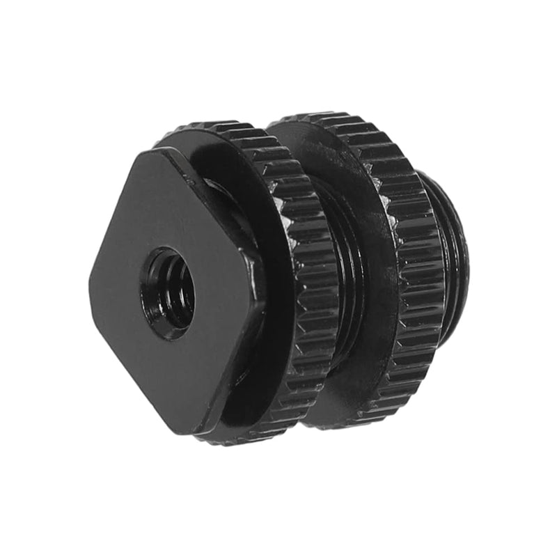 CAMVATE 5/8"-27 Male Threaded Cold Shoe Adapter to Hot Shoe for Microphone Mic Mount