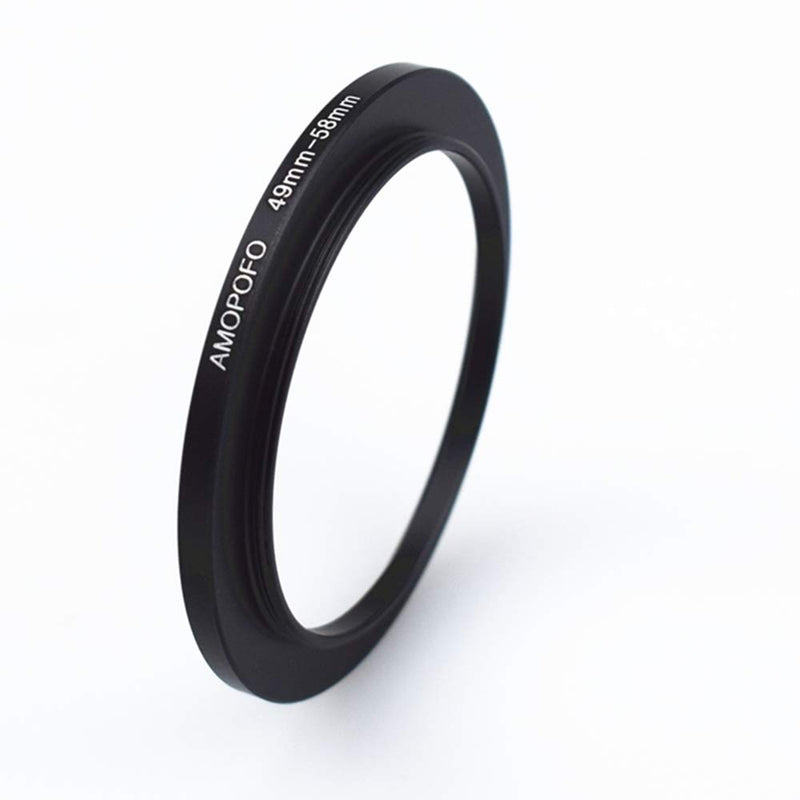 Universal 49-58mm /49mm to 58mm Step Up Ring Filter Adapter for UV,ND,CPL,Metal Step Up Ring Adapter