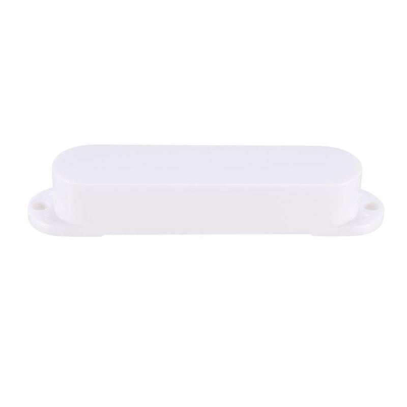 sourcing map Sealed Single Coil Pickup Cover Set for ST Strat Stratocaster Guitar - No Holes White 3Pcs