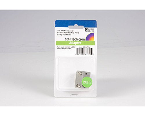 StarTech.com Right Angle DB9 to DB9 Serial Cable Adapter Type 2 - M/F (GC99MFRA2),Gray