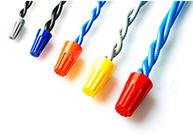 Fielect 100 PCS Electrical Wire Connectors Screw Terminals, with Spring Insert Twist Nuts Caps Connection Assortment Set for 3.25-10.75mm² Wire Diameter Yellow 100Pcs Yellow SP4 3.25-10.75mm²