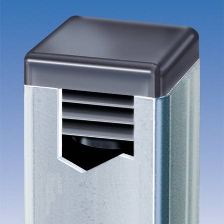 (Pack of 10) - 2" Square OD (14-20 Ga) Plastic Tubing Plugs (1.83" to 1.92" ID) - 2 Inch End Cap 2" x 2" Fence Post Pipe Tube Cover Insert - End Caps for Fitness Equipment