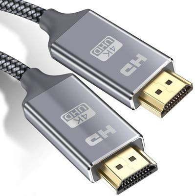 2M/6.6Ft 4K HDMI Cable, HDMI2.0 Cable, HDR, HDCP2.2, 3D, High Speed 18Gbps,4K@60Hz, HDCP 2.2, 4:4:4 HDR, eARC Compatible for Video, PC, Projector, UHD TV, PS4, Blu-ray 2M/6.6Ft