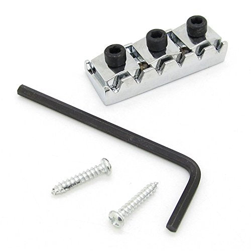 Chrome 42mm Electric Guitar Locking Nut for Floyd Rose Tremolo Bridge Black