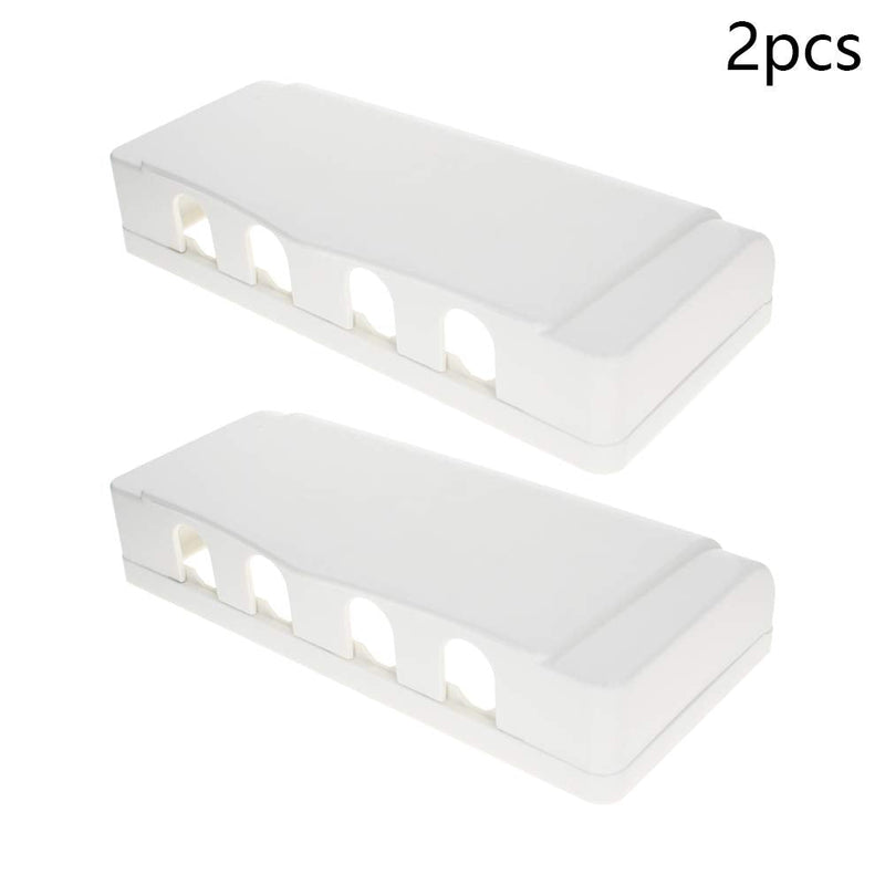 Fielect Weatherproof in Use Outlet Cover Plug Receptacle Protector for Retrofit Siding Construction White 118 Type 210x95x41mm 2Pcs