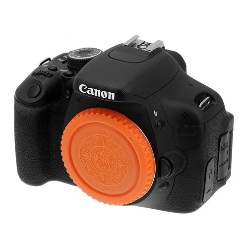 Fotodiox Cap-Body-EOS-Orange Designer Body Cap for All Canon EOS EF & EFS Camera44; Orange