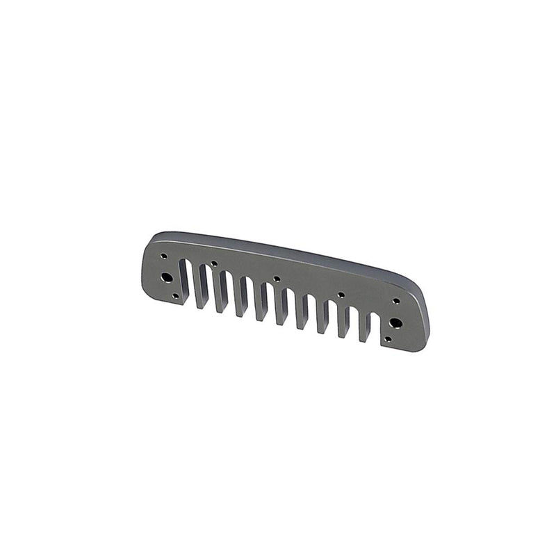 Alnicov Aluminum Alloy 10 Holes Comb Harmonica Part for Hohner Marine Band Crossover and Deluxe Gray