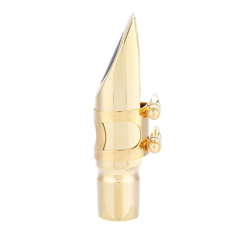 Vbestlife Eb Alto Saxophone 5C Mouthpiece, Eb Alto Sax 5C Mouthpiece with Cap Pads Musical Instruments Accessory