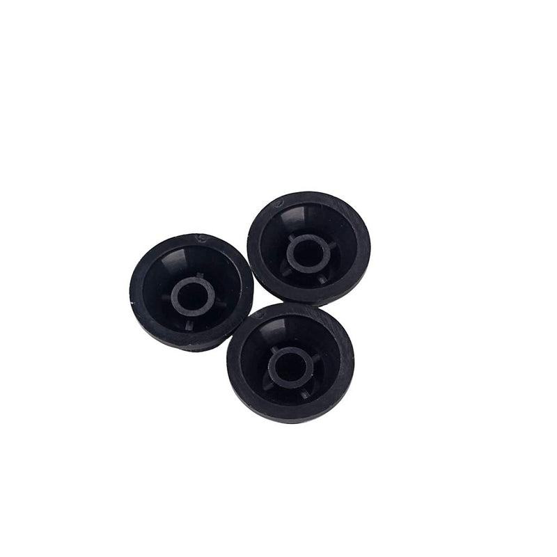 Alnicov Guitar Contral Knobs,Black Electric Guitar Speed Knobs With Abalone Shell Tone Volume Control Knobs 3 Pack