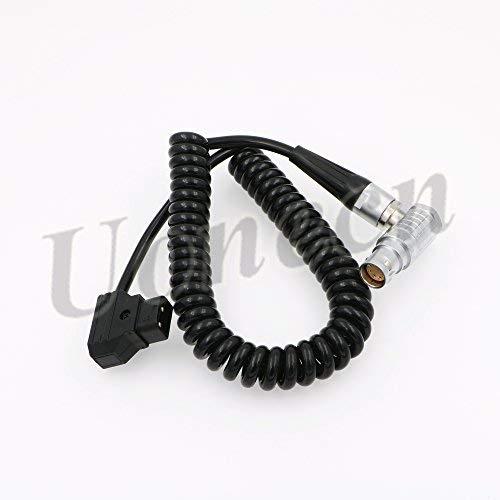 [AUSTRALIA] - Uonecn ARRI Alexa Mini Camera Power Cable Dtap to Right Angle 8 pin Female Spring Cable 