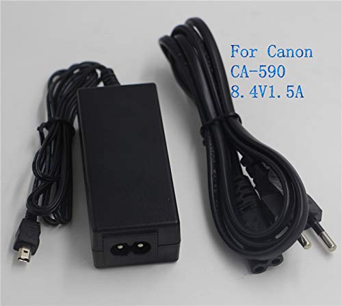YB-OSANA Replacement CA-590 Compact Power Adapter CA590 AC Adapter r for Canon FS10 / FS11 / FS100 / VIXIA HF R10 / HF R11 / HF R100 / ZR800 / ZR830 / ZR850 / ZR900 / ZR930 / ZR950 / ZR960