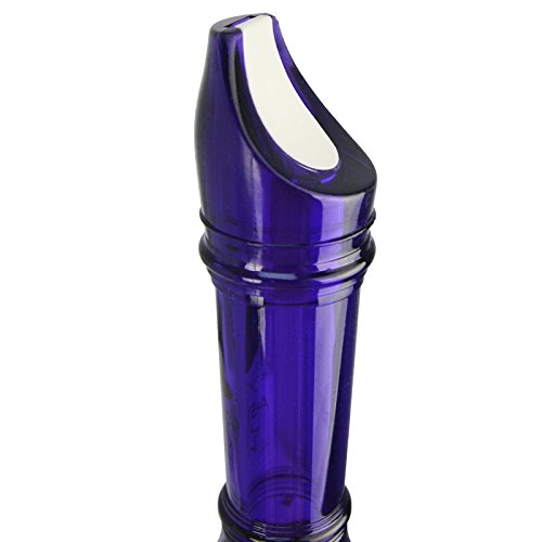 A-Star REC01PU Descant Soprano Plastic Recorder - Transparent Purple - Includes Protective Bag, Cleaning Rod