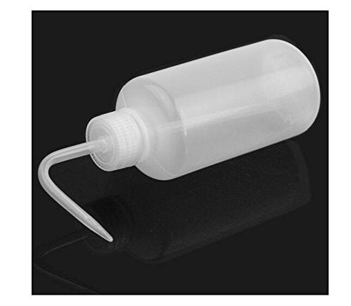 2PCS 500ml Plastic Clear White Bent Tip Oil Liquid Storage Squeeze Measuring Bottle Wash Cleaning Holder Can Pot Gardening Tools