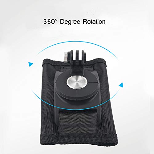 Backpack Should Strap Mount Multi-Angel Rotation Quick Release Mount for GoPro Hero 7 6 5 4, (2018), Hero Black, Session, Xiaomi YI, SJCAM and DJI Osmo Action Camera