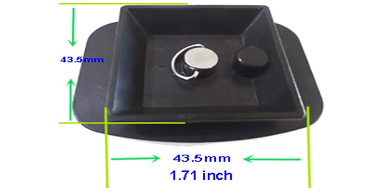 [AUSTRALIA] - UNC 1/4 Screw 1.71X1.71 inch 43.5mm Plastic Square Base Fast Quick Release Adapter Plate Installed on Digital Camera Tripod, with 1/4 UNC Screw Included 