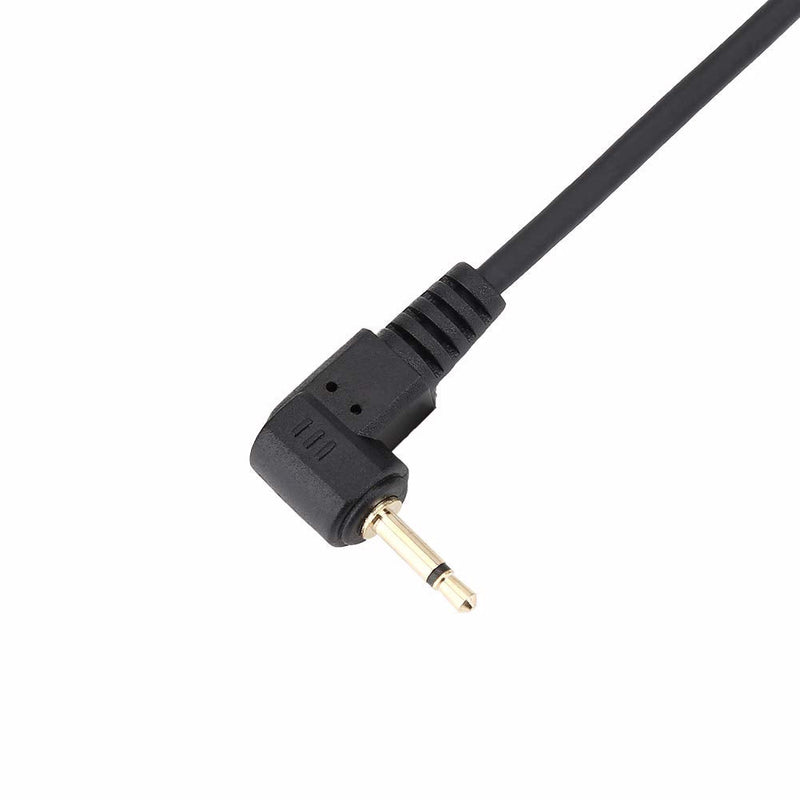 Acouto 2.5mm to Male Flash PC Sync Cable Cord with Screw Lock Extended Coiled Wire