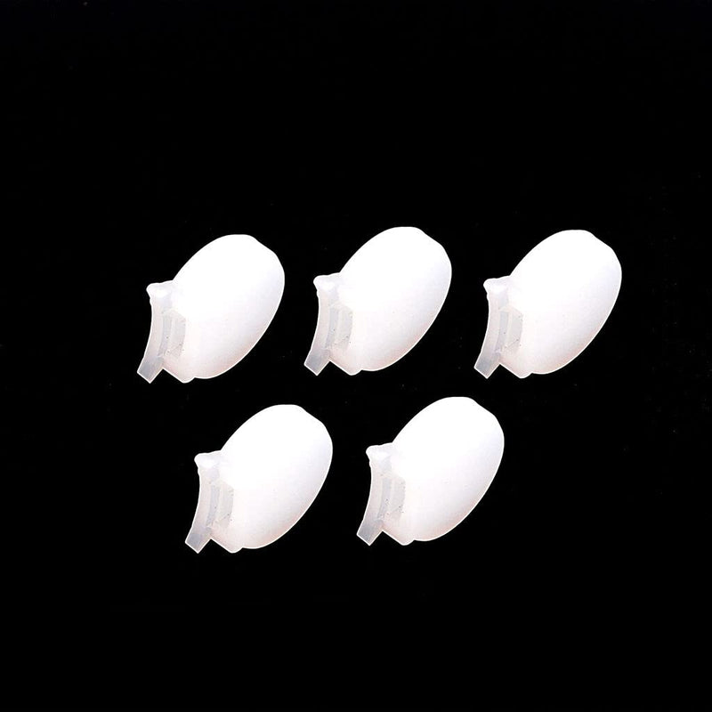 Alnicov Rubber Clarinet Thumb Rest Cushion Protector Fit for Most Clarinet,Pack of 5 White