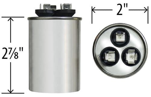 [AUSTRALIA] - GE Genteq Capacitor round 25/5 uf MFD 370 volt 97F9803, 25 + 5 MFD at 370 volts 