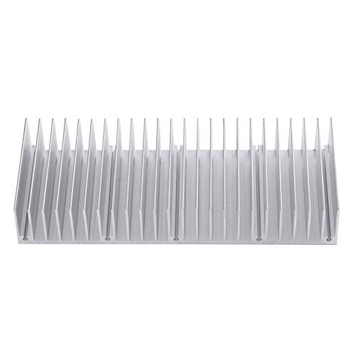 Aluminum Heat Sink Heatsink Module Cooler Fin for High Power Amplifier Transistor Semiconductor Devices with Dense 24 pcs Fins 5.9"x 2.3" x 0.98"1pc/ 150 mm (L) x 59mm (W) x 25mm (H)