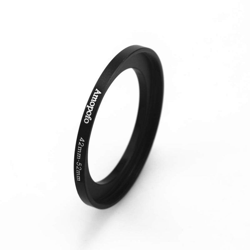 42mm to 52mm Camera Filters Ring Compatible All 42mm Camera Lenses or 52mm UV CPL Filter Accessory,42-52mm Camera Step-Up Ring 42 to 52mm Step Up Ring Adapter