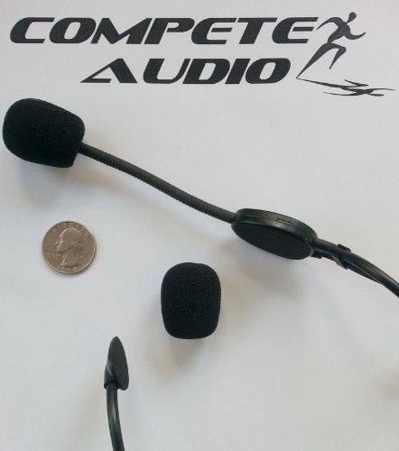 [AUSTRALIA] - Compete Audio Standard Microphone Windscreens (Microphone Covers) 6-Pack Headset/Lapel (Lavalier) Fitness Instructor/Gamer Pack Black 