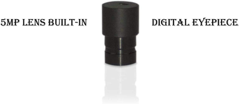 Vision Scientific VDNS050C Industrial Camera 5MP with Built-in Eyepiece | Automatic White Balance and Exposure | Max Resolution 2592x1944 | USB 2.0 Digital Interface | CD with Software