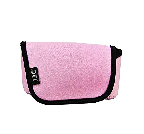 Fotasy JJC Pink Water Resistant Ultra Light Neoprene Camera Case, Pouch Bag, Compatible with Sony a6600 a6500 a6400 a6300 a6100 a6000 a5100 +16-50mm Lens Pancake Lense & Panasonic LX100 LX100 II Sigma FP (OC-S1P)