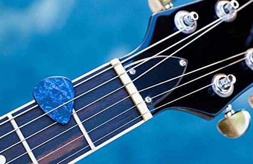 66 Pcs Guitar Accessories Kit Including Acoustic Guitar Strings Guitar Picks Guitar Feet Capo Tuner String Cutter String Winder Bone Bridge Thumb Paddles Guitar Silicone Finger Guards 66 PCS