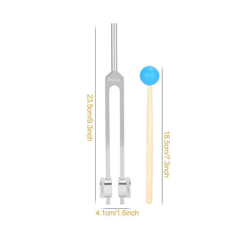Tuning Fork, 111Hz Aluminum Meditation Acupoint Massage Yoga Tuning Fork Set With Hammer And Storage Bag (#2) #2