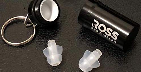 Drummer Ear Plugs - ROSS Percussion High Fidelity Noise Reduction Ear Plugs for Concerts, Musicians, Festivals, DJ's 1 Pair