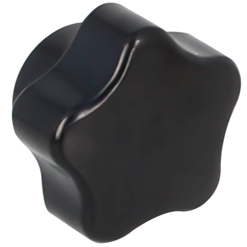 Bettomshin 10Pcs M5 Star Shape Knob Female Thread Nut Galvanized Screw Black Baklite Screw-On for Lathe Machine, Mechanical Equipment, Instrument and Apparatus,Industry Equipment