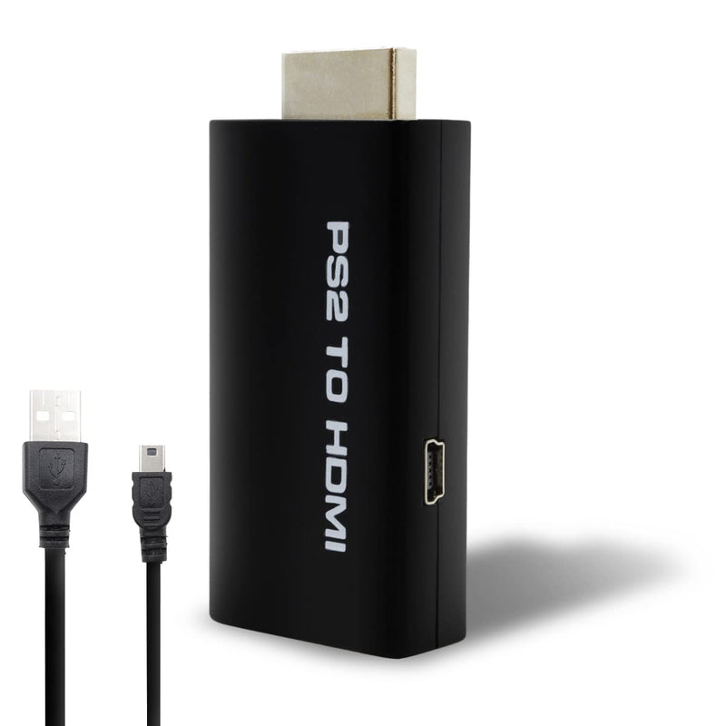 PS2 to HDMI Converter Adapter, Sartyee Video Converter PS2 to HDMI Converter with 3.5mm Audio Output for HDTV HDMI Monitor Supports All PS2 Display Modes