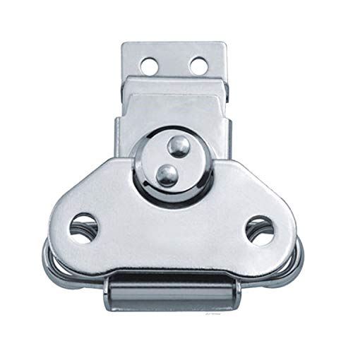 EWONICE 4Pack Steel Spring Loaded Small Butterfly Twist Latch and Keeper Zinc Toggle Clamp Small Surface Mount Case Box Chest Closure