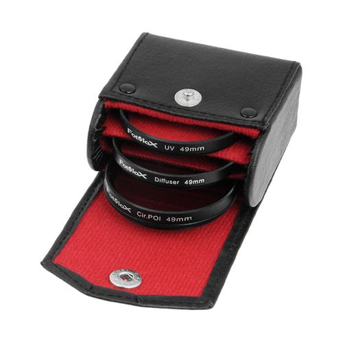 Fotodiox Filter Kit, UV, Circular Polarizer, Soft Diffuser, 49mm for Canon, Nikon, Sony, Olympus, Pentax, Panasonic Camera Lenses.