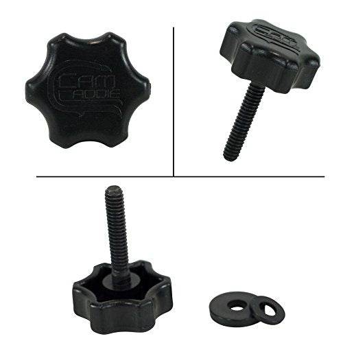 Cam Caddie Scorpion/EX Mounting Knob Accessory Screw with Standard ¼” – 20 Threaded Post/Connector/Tripod Style (Black)